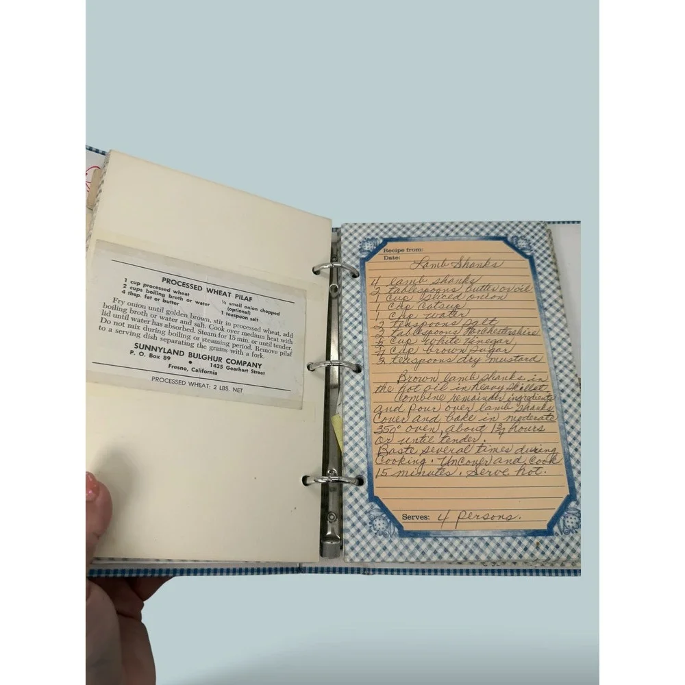 Vintage Keepsake Recipe Collection Cookbook Full of Handwritten Recipes